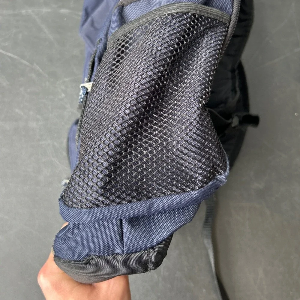 Eastsport Canvas Backpack Heritage Outdoor Rucksack Navy Blue Suede Trim School